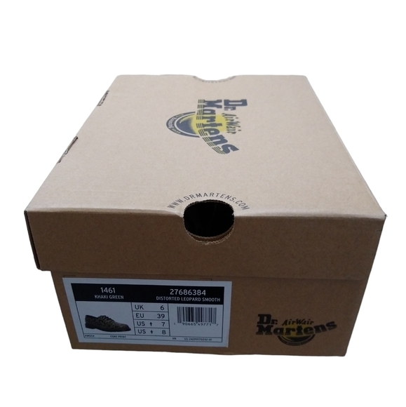 Dr. Martens 1461 Leopard Print Oxford Unisex Lace Up Mens 7 Womens 8 Shoe NEW - Picture 6 of 7